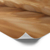 小麦の夕日の穏やかな平和な自然 ポスター (角)