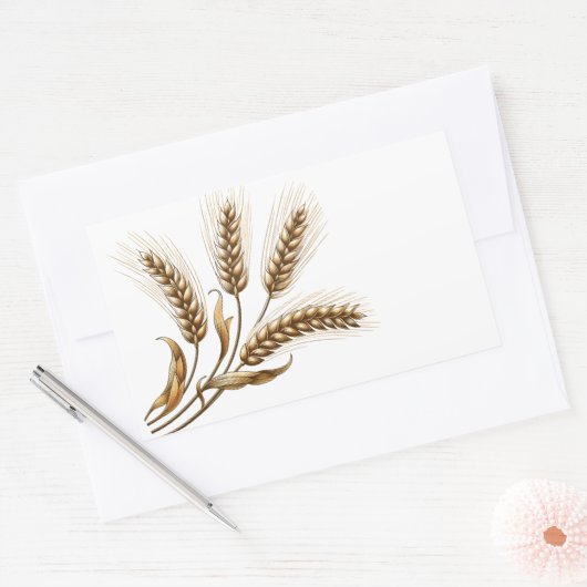 小麦の実 ステッカー (封筒)