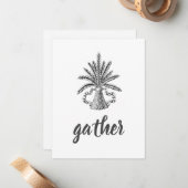 小麦の束 ノートカード (正面/裏面インサイチュ)