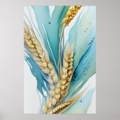 小麦の枠なし ポスター (正面)