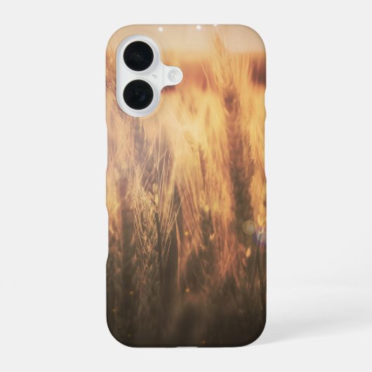 小麦の田舎　田園　シンプルエレガンス iPhone 16ケース (裏面)