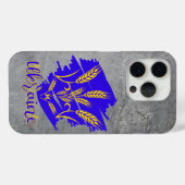 小麦の穂から作られたウクライナの国章トリズブ Case-Mate iPhoneケース (裏面 (横))