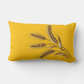 小麦の穂 ランバークッション (裏面)