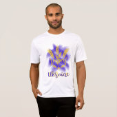 小麦の耳で作られたウクライナ産のトライデント Tシャツ (正面フル)