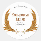 小麦の輪っかパン専門店 オーダーメイド ラウンドシール (正面)