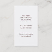 小麦の黄金の粒 名刺 (裏面)