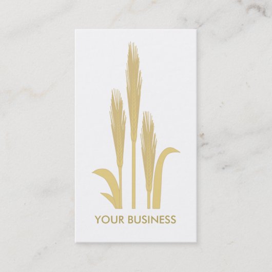小麦の黄金の粒 名刺 (正面)