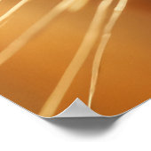 小麦ウォータードロップ自然穏やかな ポスター (角)