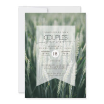 小麦オーガニック |カップルシャワー招待状