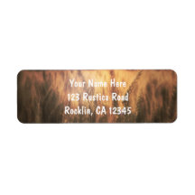 小麦カントリー素朴ウェディング招待状