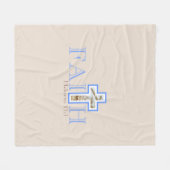 小麦クロスフリースブランケットとの信仰 フリースブランケット (正面(横))