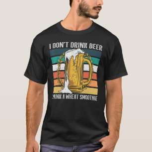 小麦スムージーのビール醸造用ビールのドリンカー Tシャツ