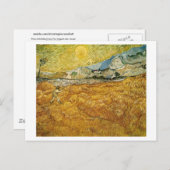 小麦フィールズホスピタルリーパーバンゴッホファインアート ポストカード (正面/裏面)