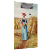 小麦フィールドのクリップボードの女性 クリップボード (右)