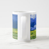 小麦フィールドアンダークラウデッドスカイヴァンゴッホファインアート ジャンボコーヒーマグカップ (裏面)