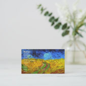 小麦フィールドウィズクロウズヴァンゴッホファインアート 名刺 (スタンド正面)