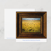 小麦フィールド2005アクリル絵画の落ち着き (正面/裏面)