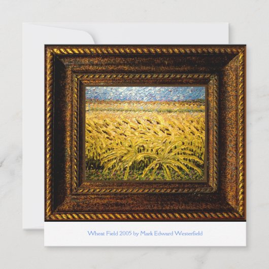 小麦フィールド2005アクリル絵画の落ち着き (正面)