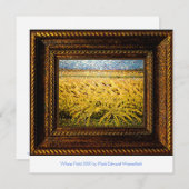 小麦フィールド2005アクリル絵画の落ち着き (正面/裏面)