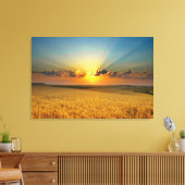 小麦フィー威厳のあるルドビュー キャンバスプリント (インサイチュ (リビング))