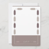 小麦フレーム通信招待状 招待状 (裏面)