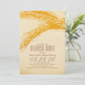 小麦リハ素朴ーサルディナー招待状 招待状 (スタンド正面)