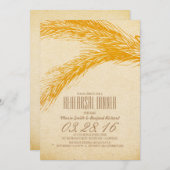 小麦リハ素朴ーサルディナー招待状 招待状 (正面/裏面)