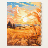 小麦畑での日の出 プランナー手帳 (裏面)