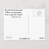 小麦畑でポピー ポストカード (裏面)