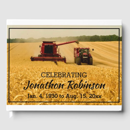 小麦畑で組み合わせる ゲストブック (正面)