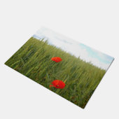 小麦畑のドア・マットのケシ ドアマット (アングル)