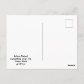 小麦畑の夕暮れ ポストカード (裏面)