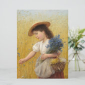 小麦畑の少女 カード (スタンド正面)