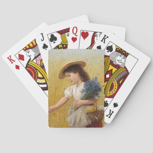 小麦畑の少女 トランプ (裏面)