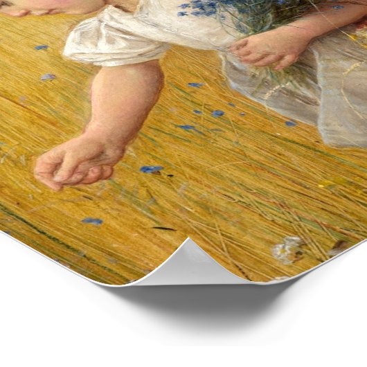 小麦畑の少女 ポスター (角)