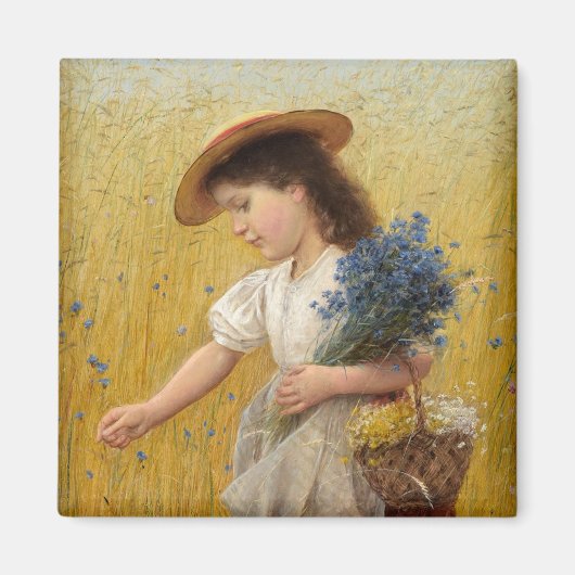 小麦畑の少女 マグネット (正面)