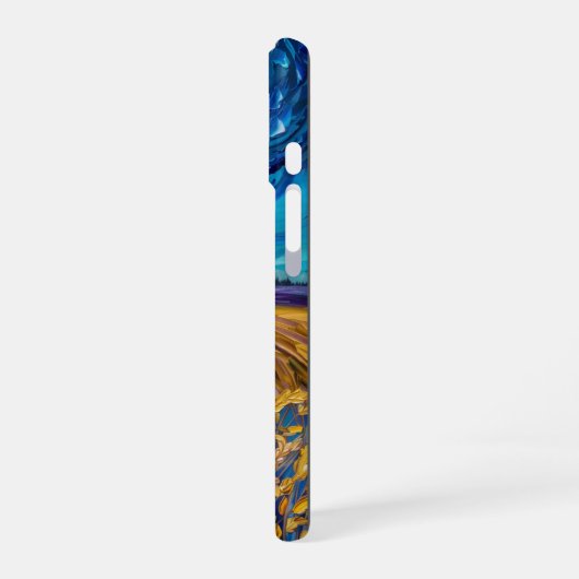 小麦畑の嵐 iPhone 16ケース (左側面)