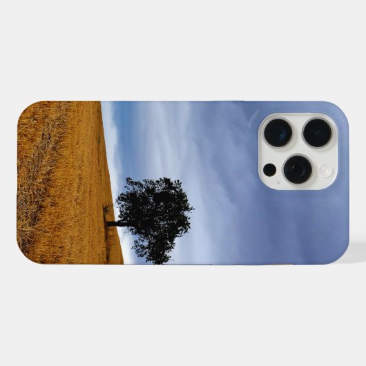 小麦畑の木 iPhoneケース (裏面横)