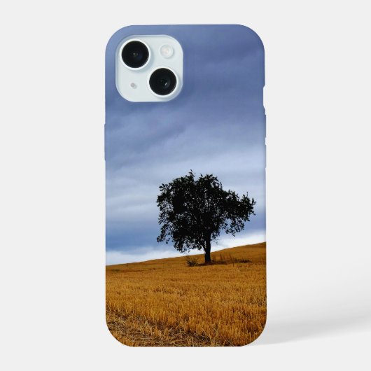 小麦畑の木 iPhone 15ケース (裏面)