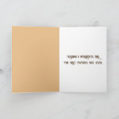 小麦畑の父の日キジ カード (内部)