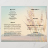 小麦畑の葬儀テンプレート (裏面)