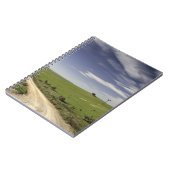 小麦畑の間で、Caledonより合わせる、農道 ノートブック (左側)