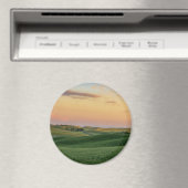 小麦畑への夕日 |ワシントン州 マグネット (インサイチュ (食洗機))