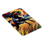 小麦畑を駆ける馬 マグネット (右側)