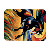 小麦畑を駆ける馬 マグネット (横)