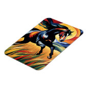 小麦畑を駆ける馬 マグネット (左側)