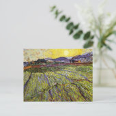 小麦畑ライジングサンビンセント・ファンゴッホ ポストカード (スタンド正面)