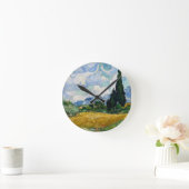 小麦畑（サイプレスの壁時計付き） ラウンド壁時計 (ホーム)