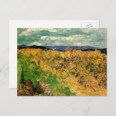 小麦畑(トウモロコシの花付き)バイヴィンセント・ヴァン・ゴッホ ポストカード (正面/裏面)