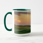 小麦畑|ワシントン州上の日没 マグカップ (左)